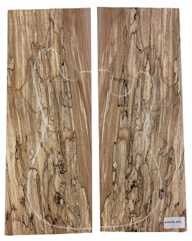 Top Spalted Maple 2-tlg. 7mm Einzelstück #045