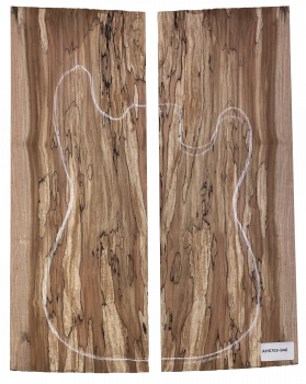 Top Spalted Maple 2-tlg. 8mm Einzelstück #046