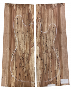 Top Spalted Maple 2-tlg. 7mm Einzelstück #047