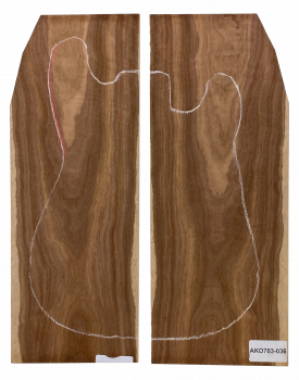 Top Afrik. Koa 22mm, 2-tlg., Einzelstück #036