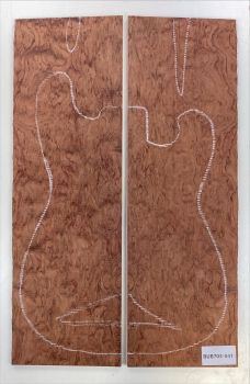 Top Bubinga 2-pcs. 8 mm Unique Piece #041
