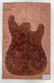 Top Bubinga 2-pcs. 8 mm Unique Piece #041