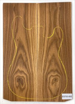 Top Ash, roasted, 2-pcs. 7mm Unique Piece #002