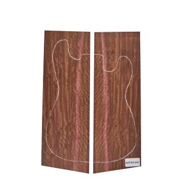 Preview: Top Mexican Rosewood flamed, 2-pcs. 9mm,  Unique-Piece #025