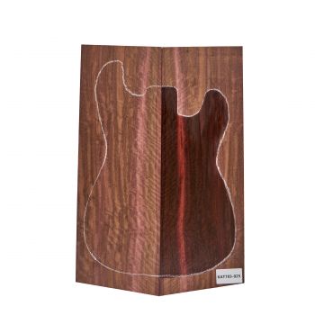 Top Mexican Rosewood flamed, 2-pcs. 9mm,  Unique-Piece #025