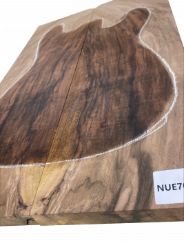 Preview: Top Nussbaum, europ., strukturiert 2-tlg. 24mm Einzelstück #108