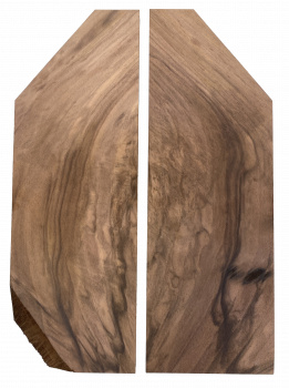 Top European Walnut figured 2-pcs., 24mm, Unique Piece #110