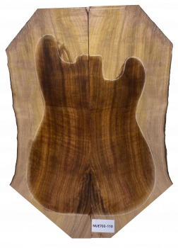 Preview: Top European Walnut figured 2-pcs., 24mm, Unique Piece #110