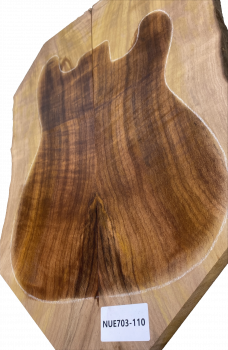 Preview: Top European Walnut figured 2-pcs., 24mm, Unique Piece #110