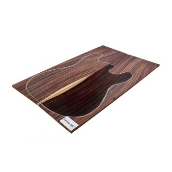 Preview: Top Rosewood, Indian, 2-pcs. with Sapwood, 8mm Unique Piece #001