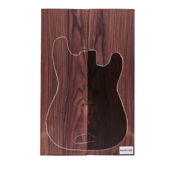 Preview: Top Rosewood, Indian, 2-pcs., 8mm Unique Piece #003