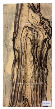 Top Royal White Ebony 8mm Einzelstück #054