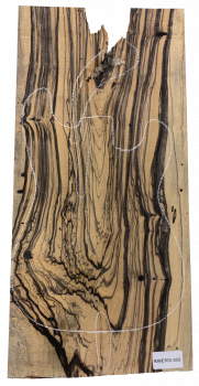Top Royal White Ebony 8mm Einzelstück #058