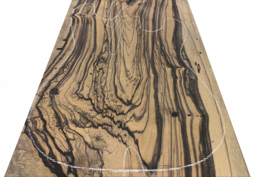 Preview: Top Royal White Ebony 8mm Einzelstück #058