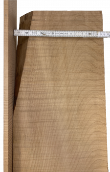 Body Ahorn leicht geriegelt, 2-tlg. bookmatched, Explorer, Caramel, Einzelstück #047