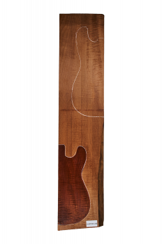 Preview: Body Ahorn leicht geriegelt AA, 2-tlg., Schoko, Einzelstück #058