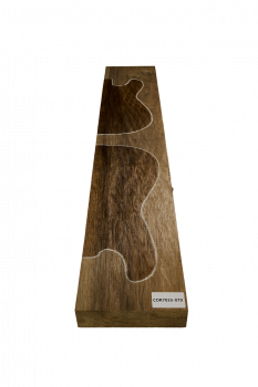 Preview: Body Black Korina, 2-pcs. grainmatched, Unique Piece #079