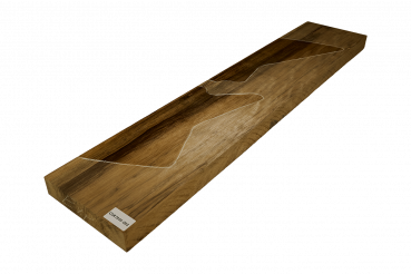 Preview: Body Black Korina, 2-tlg. grainmatched, Explorer, Einzelstück #093