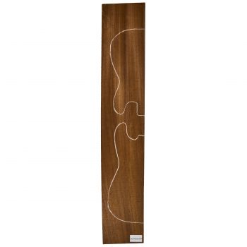 Body Silkwood, 2-tlg. grainmatched, "Schoko" - Einzelstück #007