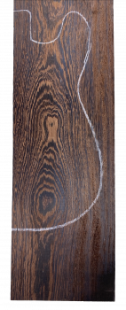 Preview: Body Wengé, 2-pcs., grainmatched,  Unique Piece #007