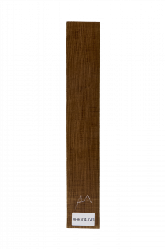 Griffbrett Ahorn geflammt, Schoko, 520x82x10 mm Einzelstück #043