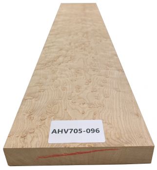 Preview: Neck Bird's Eye Maple, 720x144x25mm, Unique Piece #096