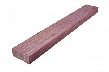 Preview: Hals Amaranth / Purple Heart, leichter Riegel 860x115x48mm, Einzelstück #003