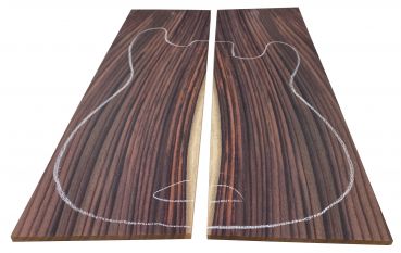 Preview: Top Indian Rosewood, AA Grade with sapwood, 8mm, 2-pcs.