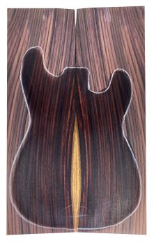 Preview: Top Indian Rosewood, AA Grade with sapwood, 8mm, 2-pcs.