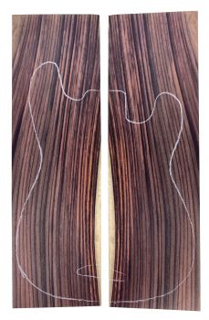Preview: Top Indian Rosewood, AA Grade with sapwood, 8mm, 2-pcs.