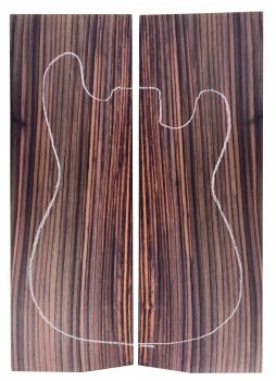 Preview: Top Palisander indisch AA, 8mm, 2-tlg. bookmatched