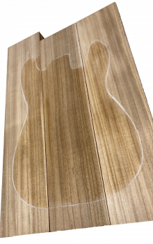 Preview: Body Paulownia Wood, Prime AA, 3-tlg. unverleimt