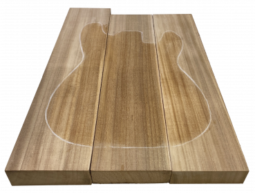 Preview: Body Paulownia Wood, Prime AA, 3-tlg. unverleimt