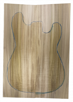 Preview: Body Tulipwood, Prime AA, 2-teilig bookmatched