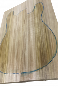 Preview: Body Tulipwood, Prime AA, 2-teilig bookmatched