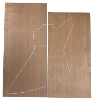 Body Western Red Cedar AA, 2-tlg. bookmatched Explorer
