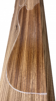 Preview: Body Zebrano AA Prime, 2-tlg. grainmatched