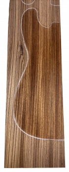 Preview: Body Zebrano AA Prime, 2-tlg. grainmatched