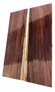 Preview: Head Stock Veneer Honduras Rosewood w. sapwood, 2pcs. bookmatched