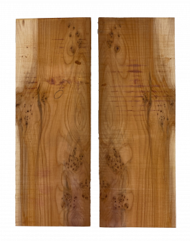 Preview: Head Stock Veneer Yew AA  knotty bookmatched