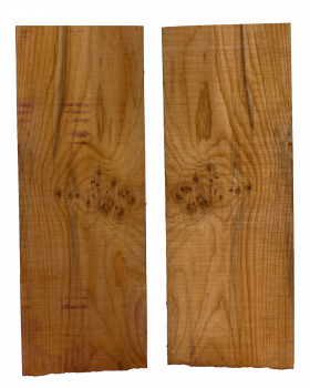 Preview: Head Stock Veneer Yew AA  knotty bookmatched