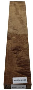 Neck Sycamore / European Maple, curly half-/quarter-sawn roasted "Caramel" - Unique Piece #064