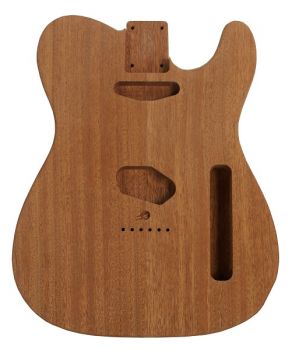 Body Mahagoni, gefräst, gebohrt und geschliffen , Telecaster, 1-tlg.