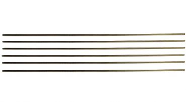 Set of 6 Fret Wire non-allergic alloy brass width: 2,5 mm straight, unbent