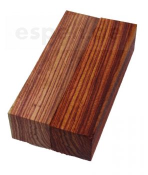 Knife Handle Bahia Rosewood / Tulip Wood Prime 125x40x30mm