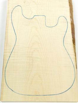 Body Sycamore / European Maple, AAA Curly, 1-pc. see also unique pieces