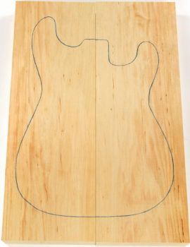 Body Europ. Red Alder, Prime grade AA, 2-pcs. grainmatched