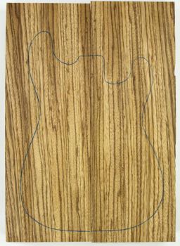 Body Zebrano Standard Grade A, 2-pcs. non-glued