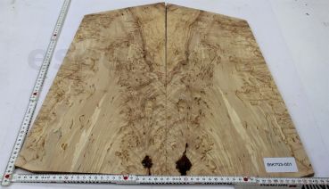 Top Karelian Birch, figured AAAA, 2-pcs. Unique Piece #001