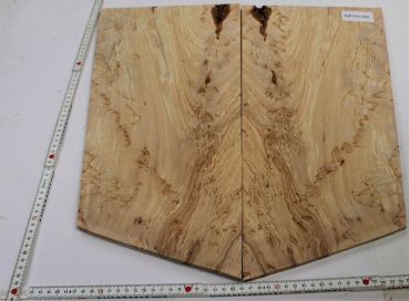 Top Karelian Birch, figured AAAA, 2-pcs. Unique Piece #002